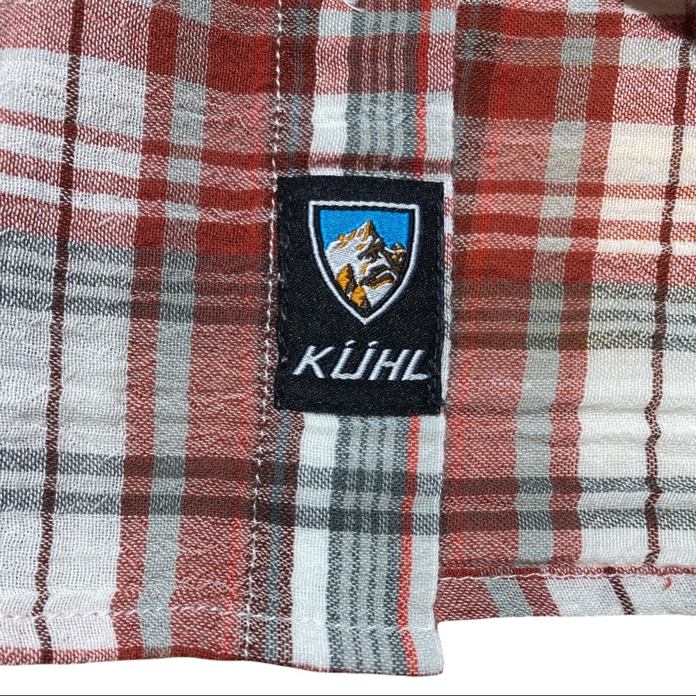 Kuhl Men's Born In The Mountains Plaid Short Sleeve Shirt - Picture 4 of 5
